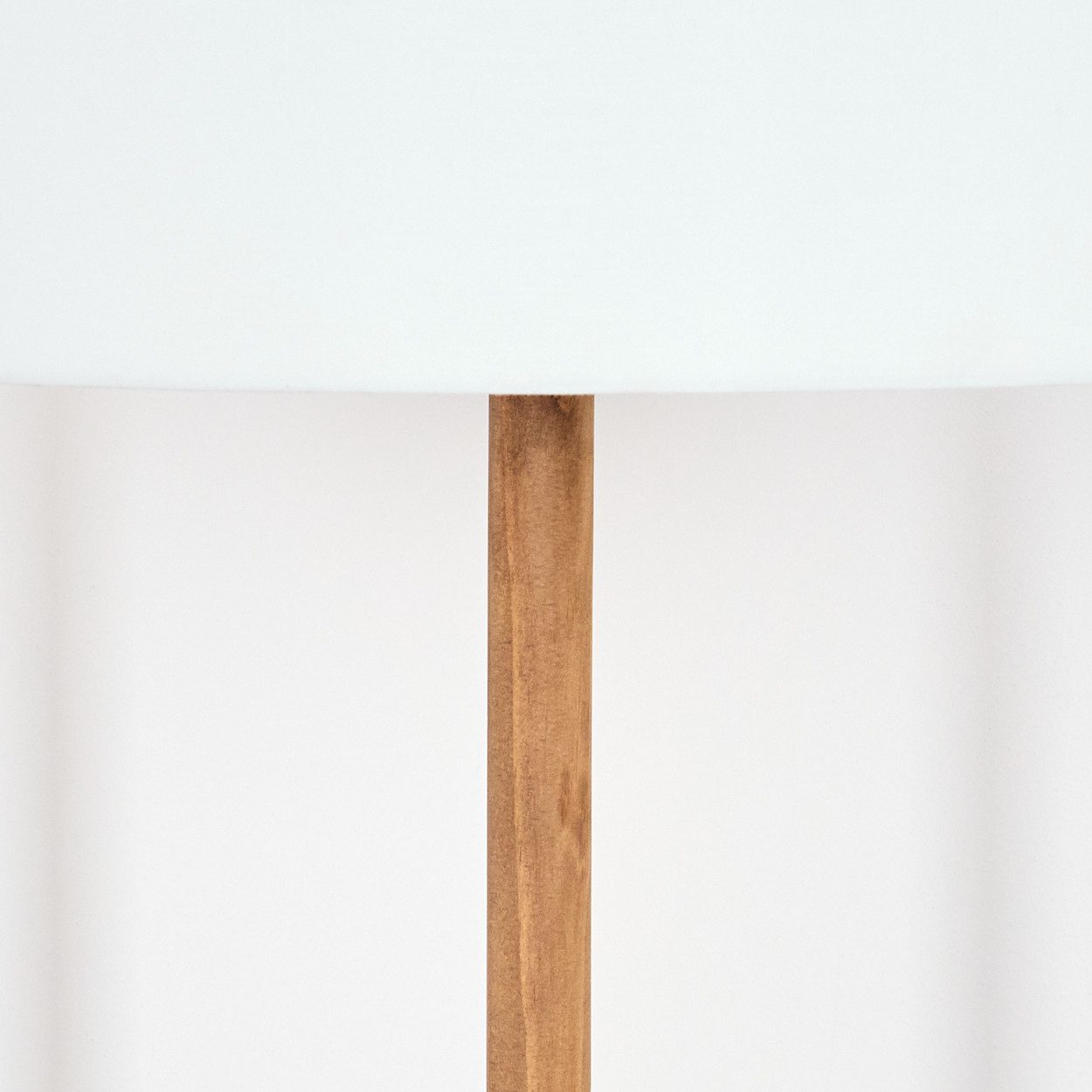 hofstein Stehlampe Stehlampe im skandinavischen Design mit Schirm aus Stoff (40 cm), ohne Leuchtmittel, Stehleuchte im Boho-Style mit Fußschalter, E27, Höhe 165 cm