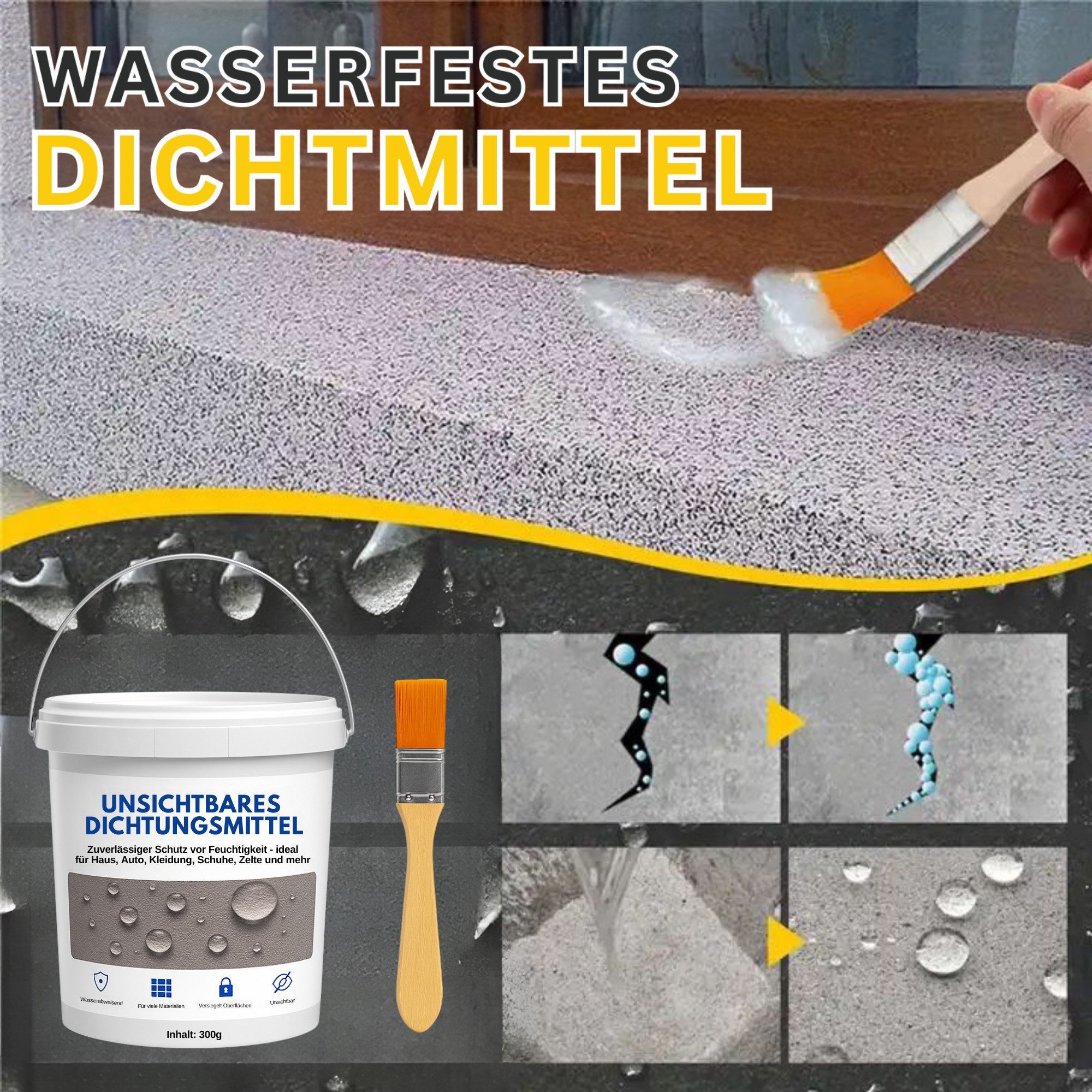 Geschenkehöhle Reparaturmasse 300g Dichtmittel Wasserfest - Unsichtbare Abd günstig online kaufen