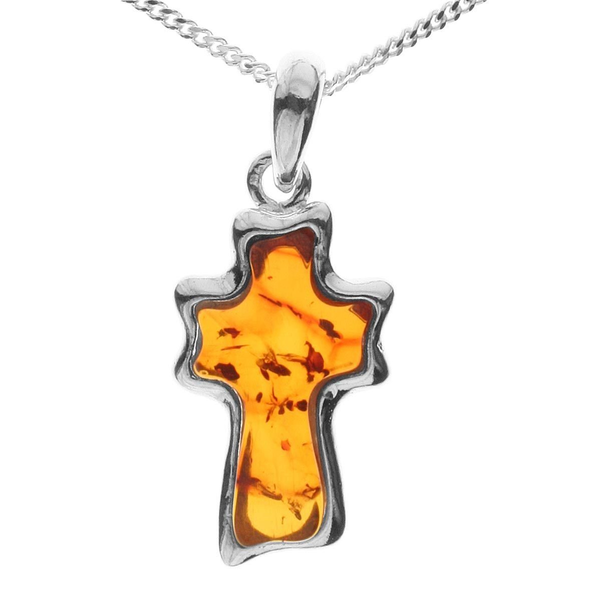 925 schmuck Kaufen 000 Bernstein« Anhänger Ostsee Silber Online Mit Kette »kreuz Rc5Aq3LS4j