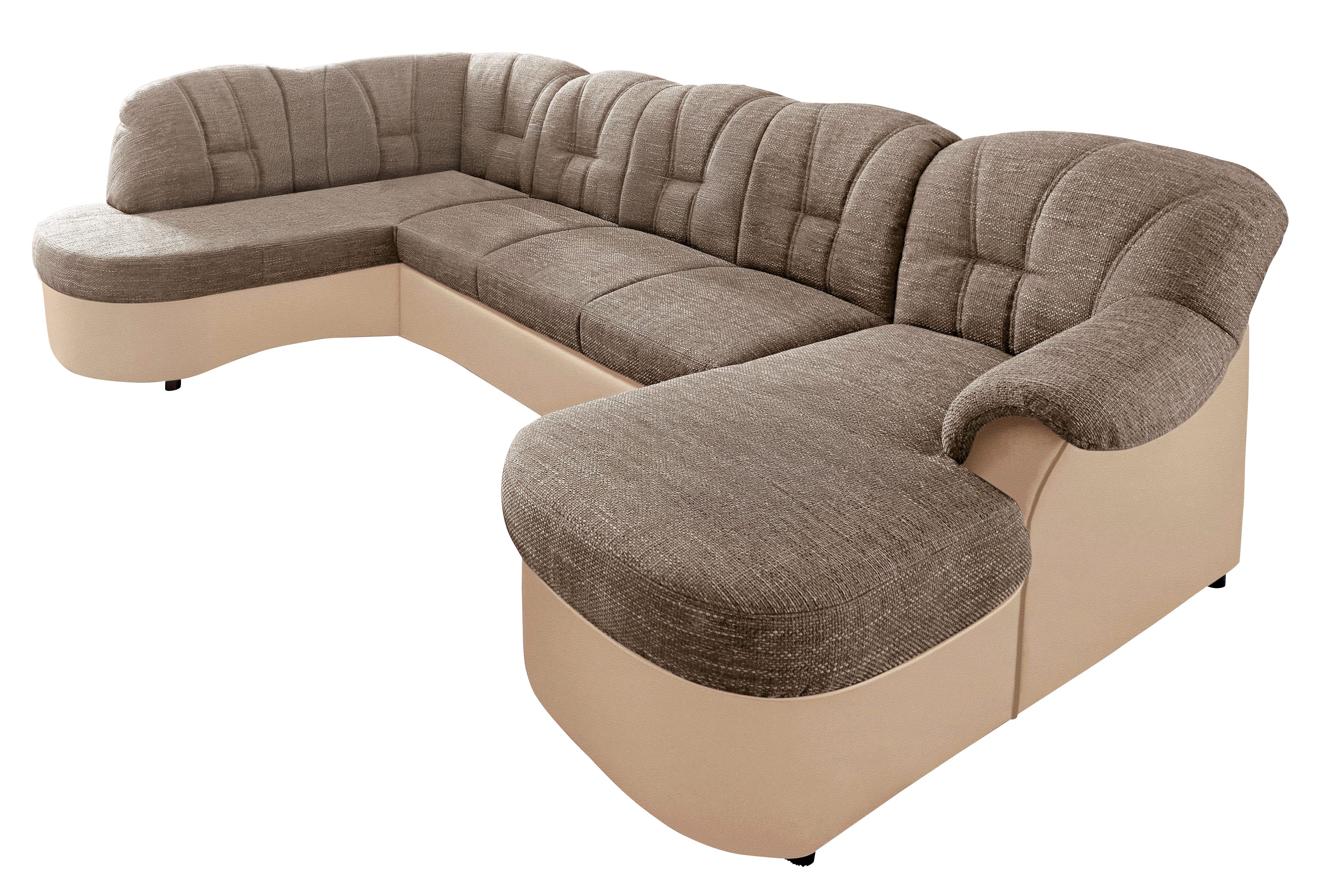 DOMO collection Wohnlandschaft FLORES 293x180x86 cm, hochwertig, komfortabel, U-Form, 3 Teile, wahlw. mit Bettfunktion, wahlw. mit Federkern, Unser Dauertiefpre – Bild 2 von 5