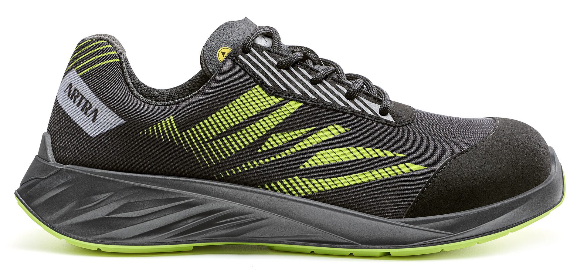 ARTRA FOOTWEAR ARISAKA S3L schwarz/grün Schutzkappe Kunststoff durchtrittsicher Sicherheitsschuh metallfrei