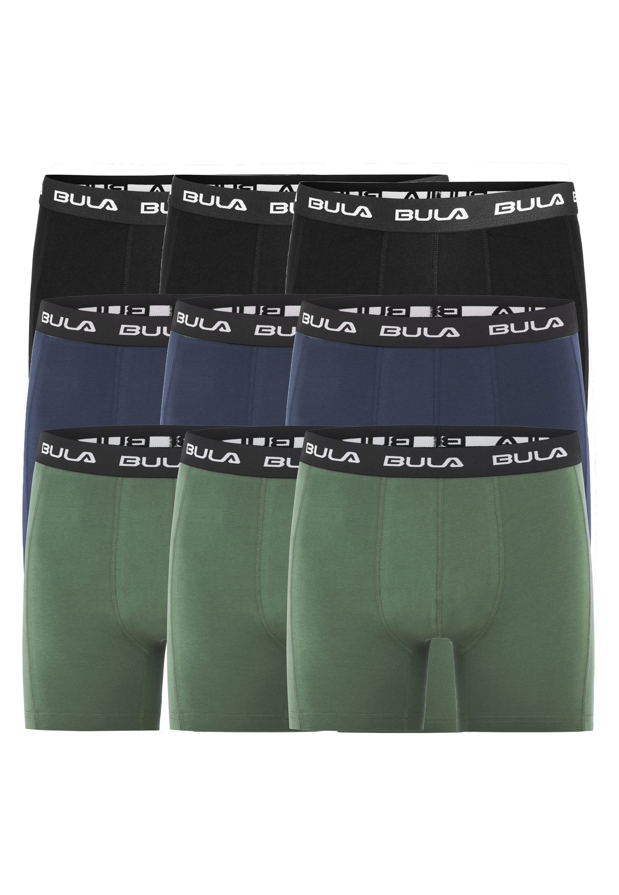 BULA Boxershorts Frame (9-St) im 9er-Pack mit Flatlock-Nähten