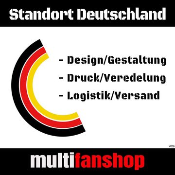 multifanshop T-Shirt Kontrast Leverkusen - Brust & Seite - Männer