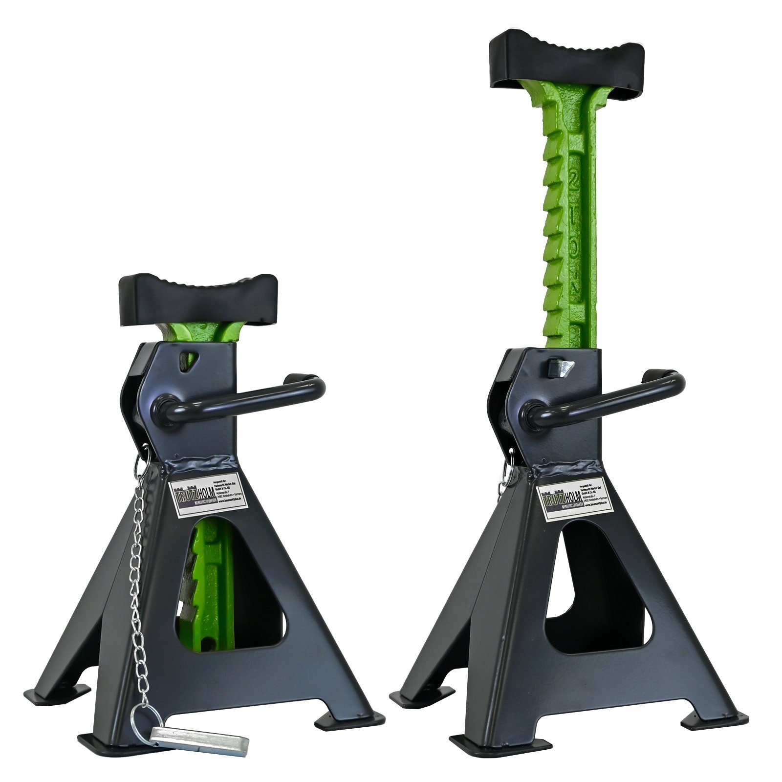 Sägebock Unterstellbock, 2 Tonnen Traglast pro Stütze Höhe 280 - 430 mm