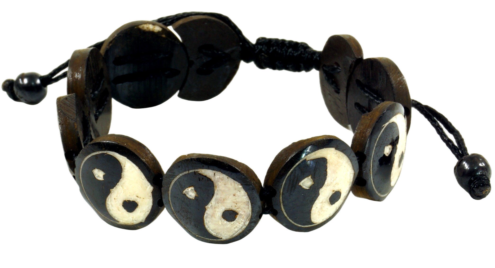Guru-Shop Armreif Yin Yang Armband - schwarz Modell 7