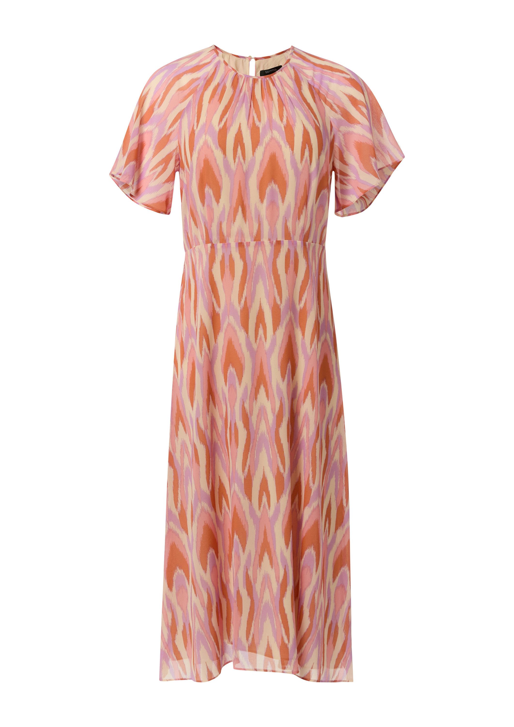 comma Midikleid Kleid Maxi-Kleid aus Chiffon günstig online kaufen