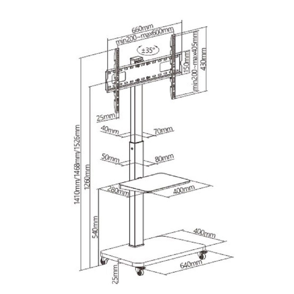 KG DOTMALL ELECTRON 40 TV SUPPORT TM TV-Regal TV-Regal