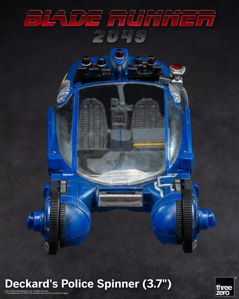 ThreeZero Actionfigur Blade Runner 2049 Deckard's Police Spinner Vehicle 10 cm Fahrzeug