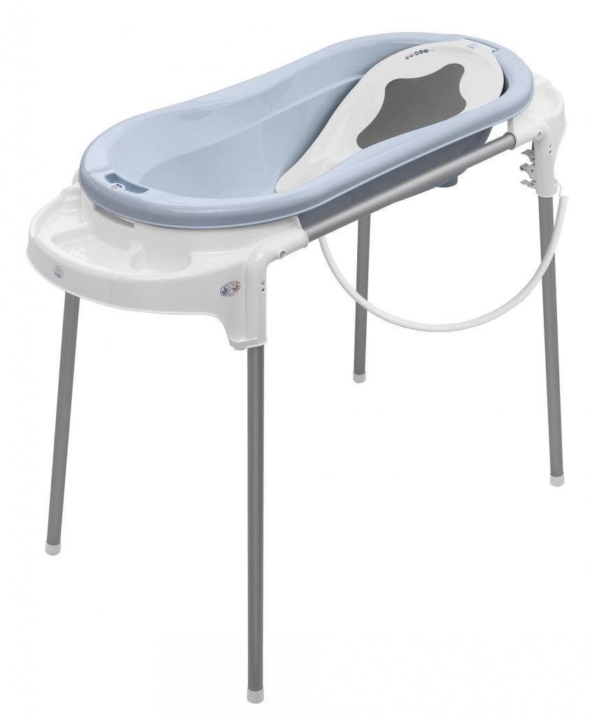 Rotho Babydesign Babywanne Top Xtra Badestation Weiss 4 Tlg