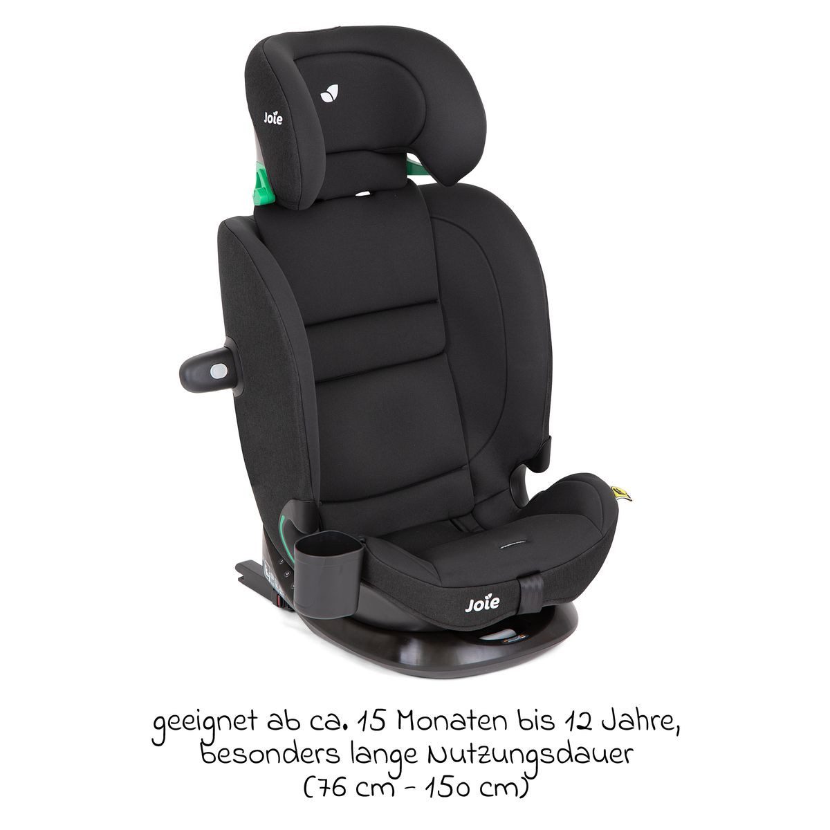 Joie Autokindersitz i-Bold R129 - Shale, ab: 15 Monaten, bis: 12 Jahren, Kinder Autositz ab 15 Monate - 12 Jahre (76 cm - 150 cm) mit Isofix