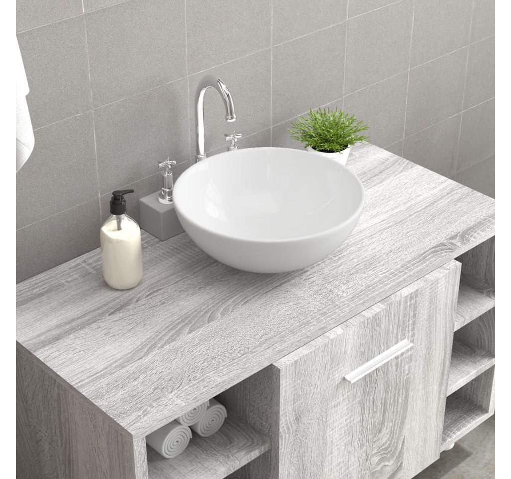 Thumbnail - vidaXL Waschbecken Waschbecken Badezimmer Aufsatzwaschbecken Weiß 28x28x10 cm Keramik Auf