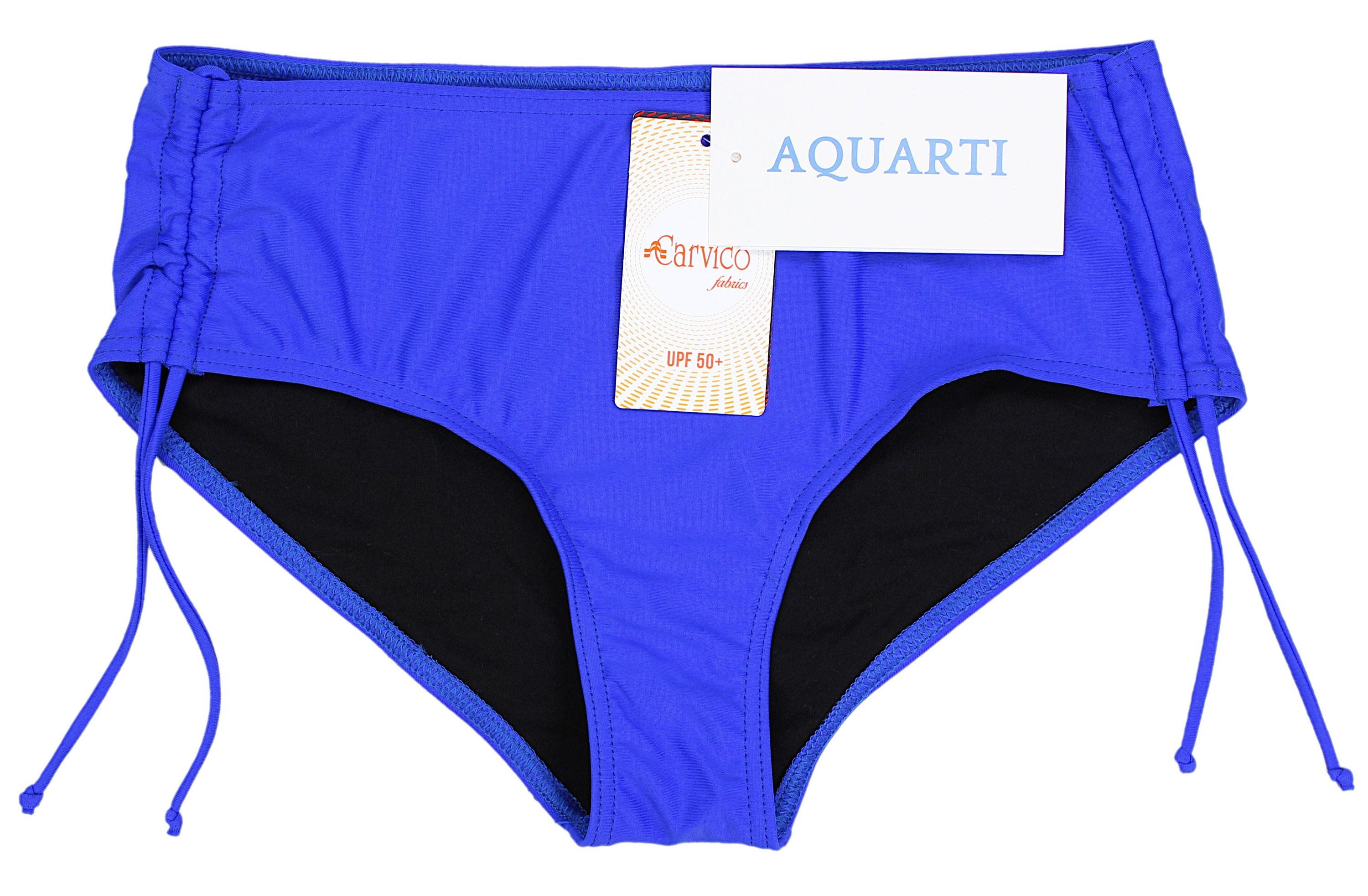 Aquarti Bikini-Hose Aquarti Damen Bikinihose mit Raffung und Schnüren