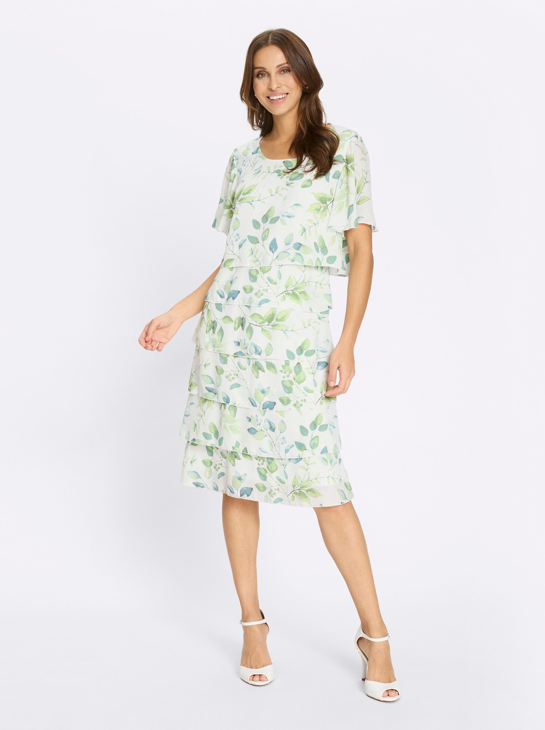 Witt Etuikleid Druck-Kleid Kurzarm