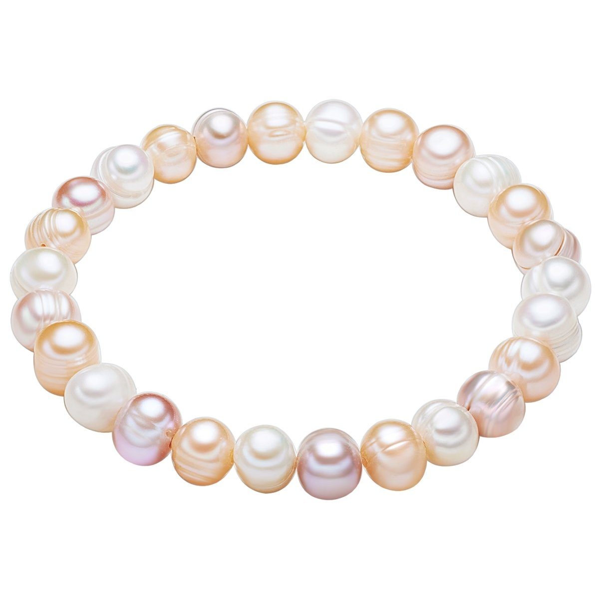 Damen Schmuck Valero Pearls Perlenarmband weiß (kein Set), aus Süßwasser-Zuchtperlen