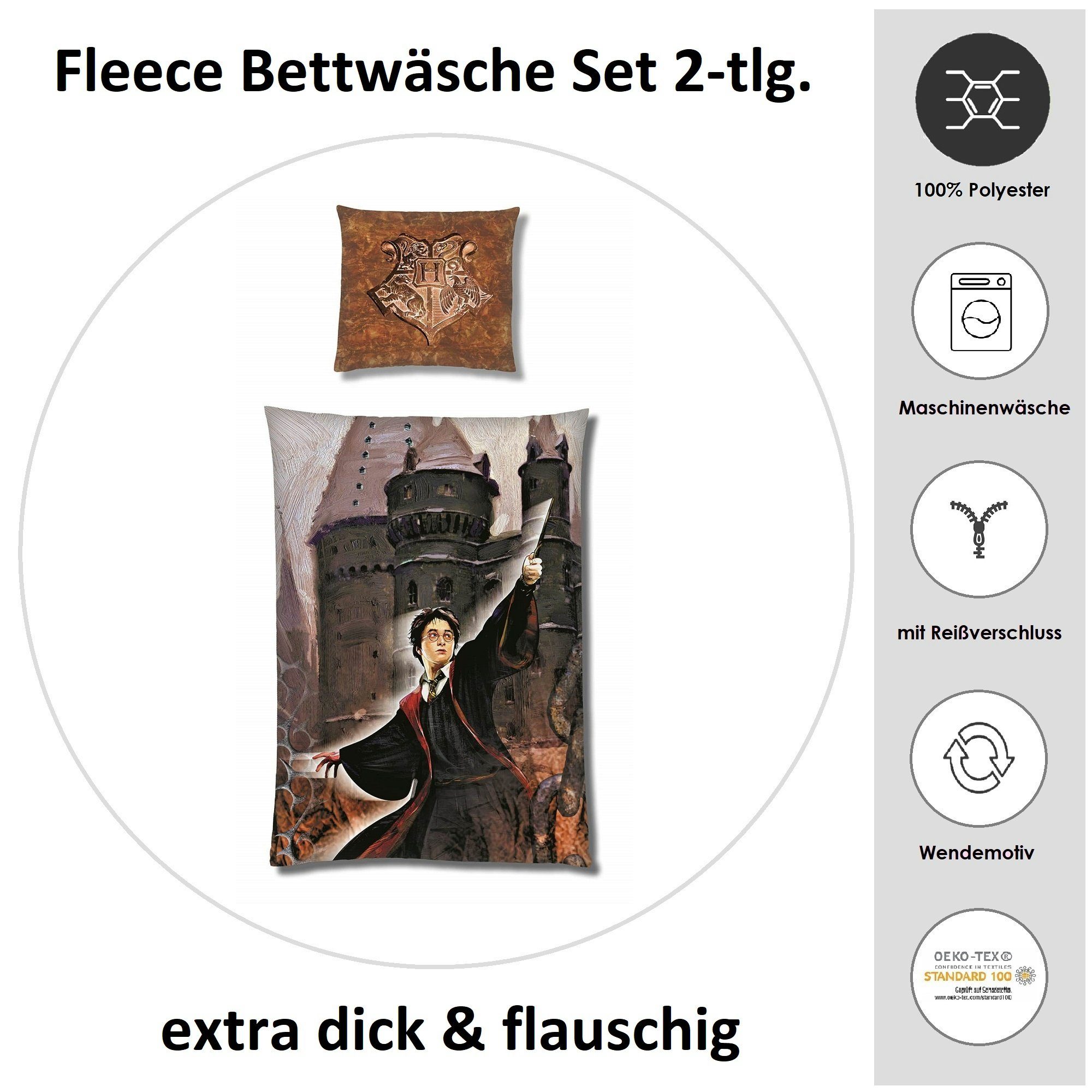 Familando Kinderbettwäsche Harry Potter 135x200 80x80 günstig online kaufen
