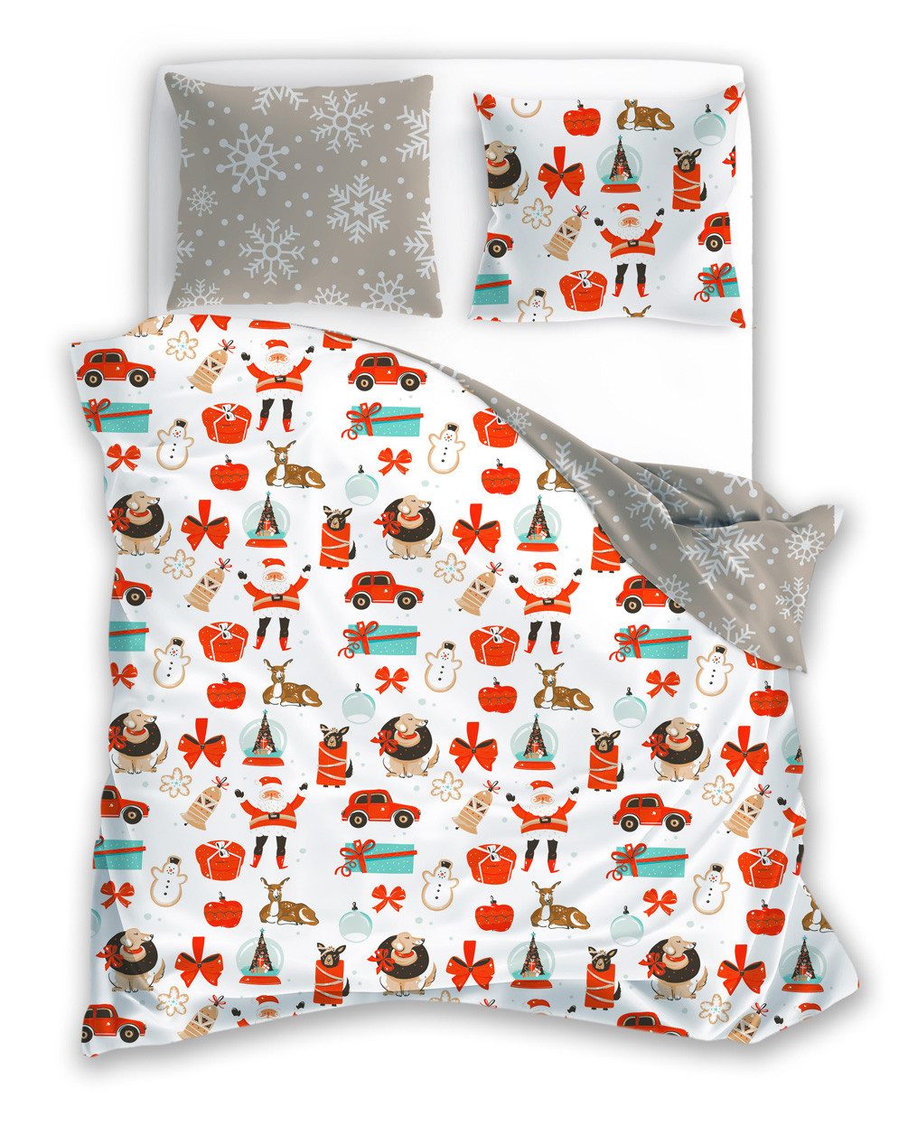 texpot Bettwäsche Weihnachten Winter Wendebettwäsche Garnitur, günstig online kaufen