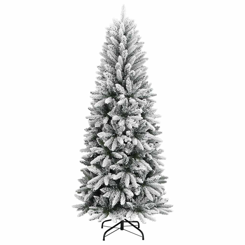 furnicato Künstlicher Weihnachtsbaum Weiß-Grün 120 cm mit Klappdesign und
