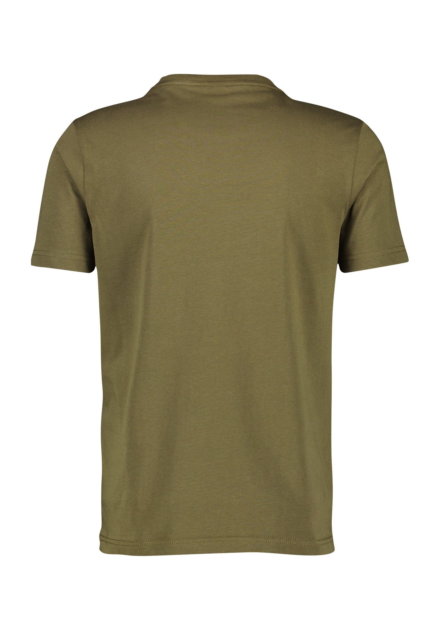 LERROS Brustprint mit OLIV GREEN T-Shirt T-Shirt LERROS