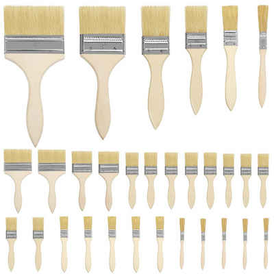 Kurtzy Lackierpinsel Reusable Brush Set 6 Sizes 1.310 cm Head - Acrylic Brushes for Artists, Reusable Brush Set - 6 Sizes - Acrylic Brushes