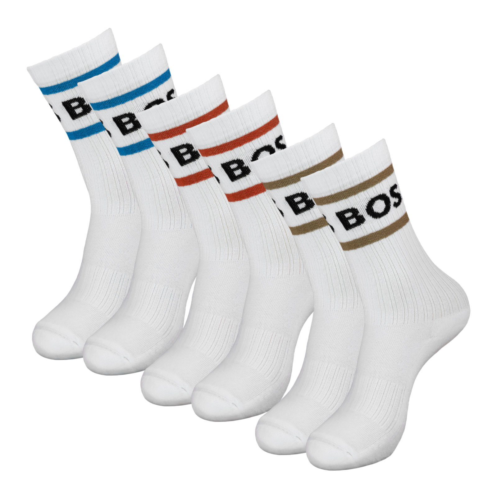 BOSS Sportsocken Finest Soft Cotton (3-Paar) aus feinster Baumwollmischung
