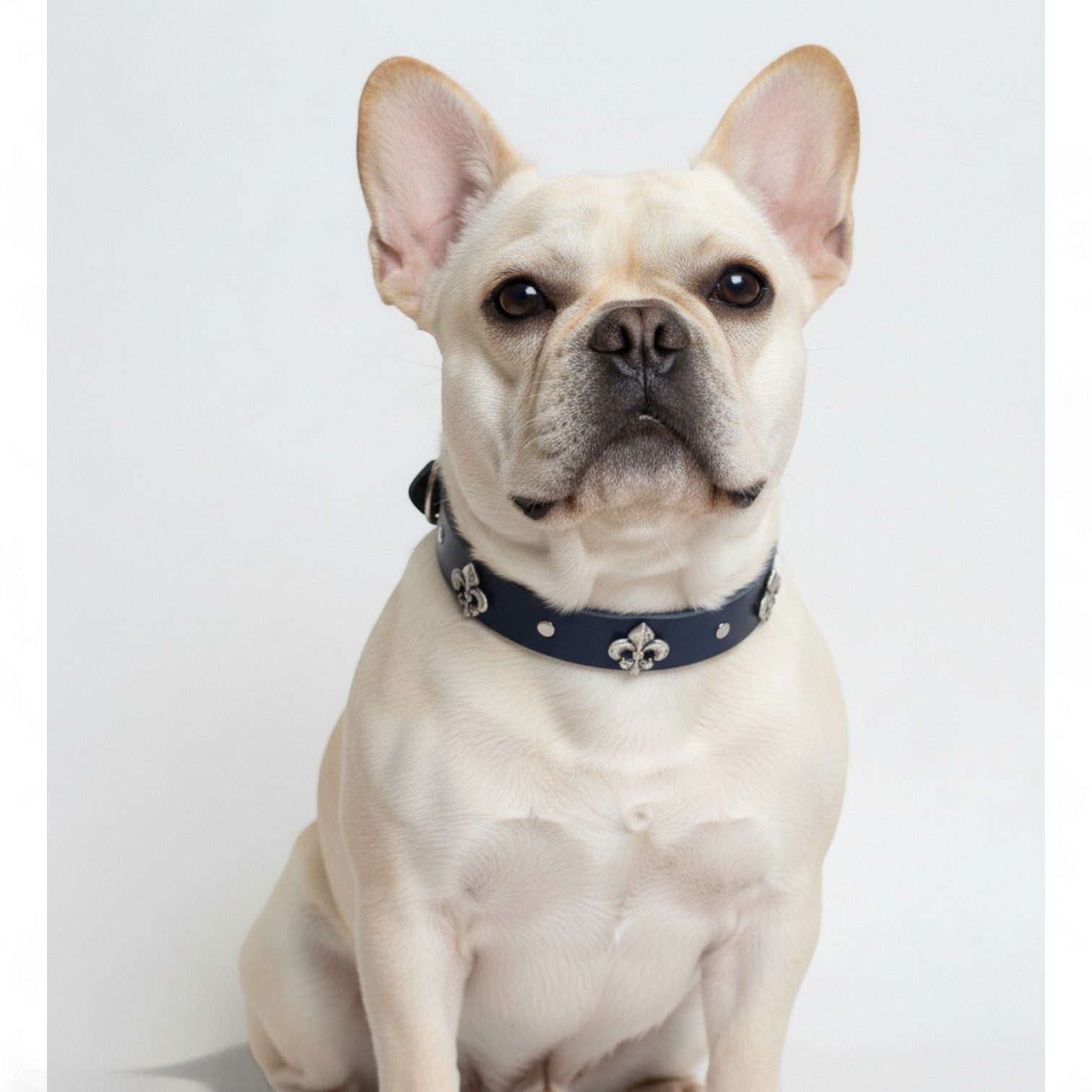 FRONHOFER Hunde-Halsband 18860, Echtleder, Hundehalsband aus Vollrindleder, elegant, bruchsichere Schnalle