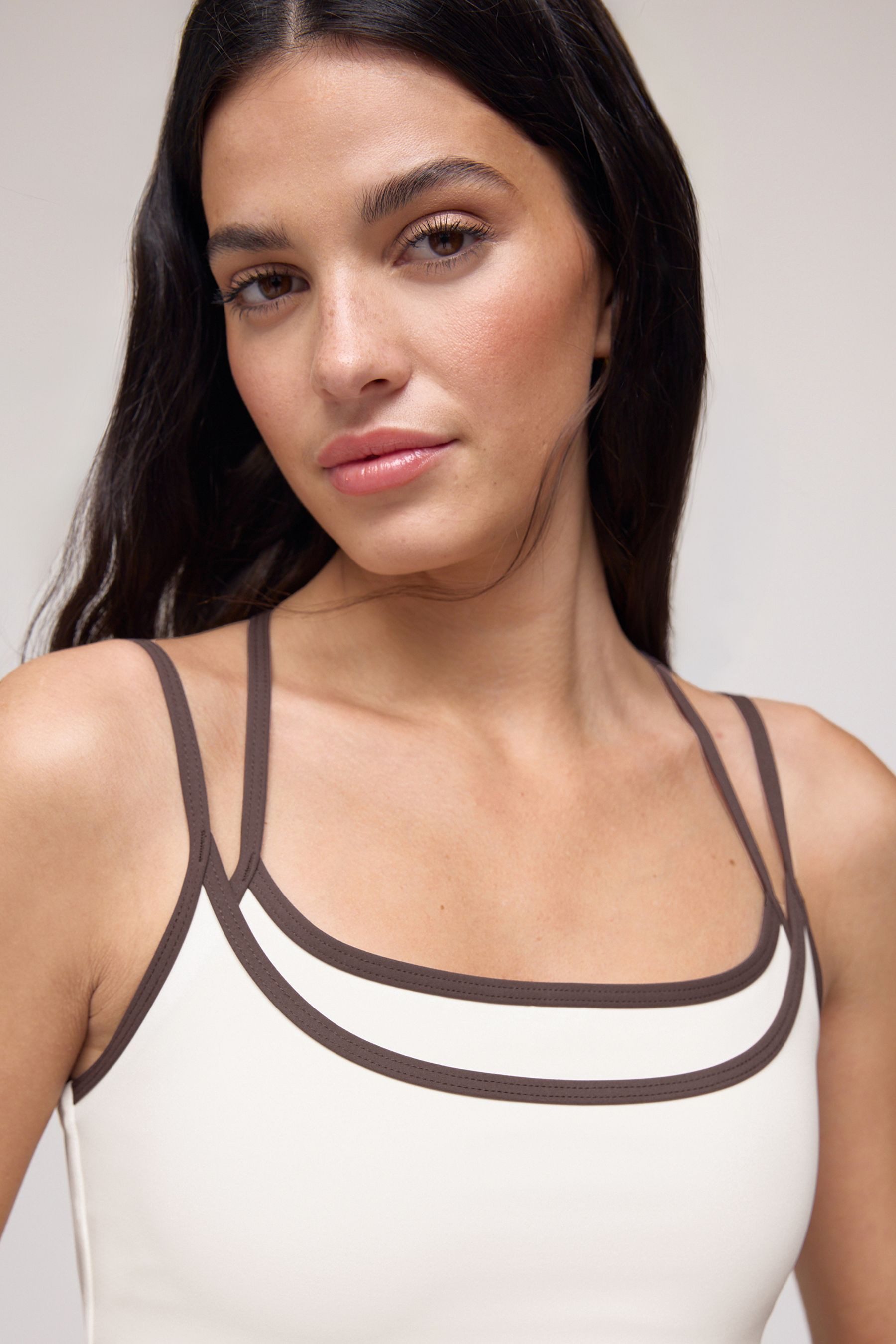 Osia Crop-Top OSIA doppellagiges Kurztop (1-tlg)