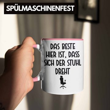 Trendation Tasse Trendation - Büro Tasse Lustiger Spruch Frau Männer Arbeit Kaffeetasse Kollegen Kollege Kollegin Geschenk