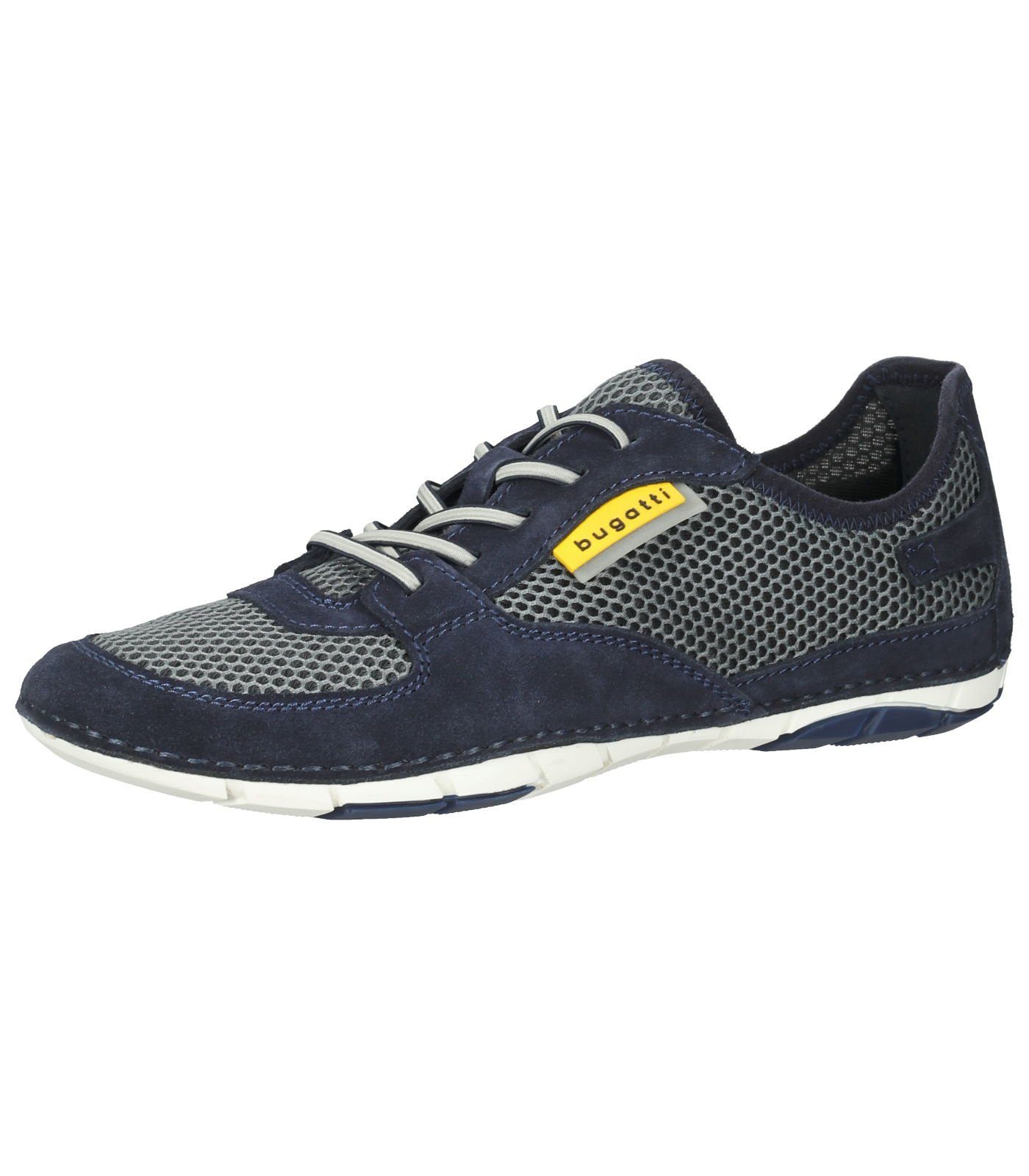 Sneaker bugatti Dunkelblau Sneaker Veloursleder/Textil Grau