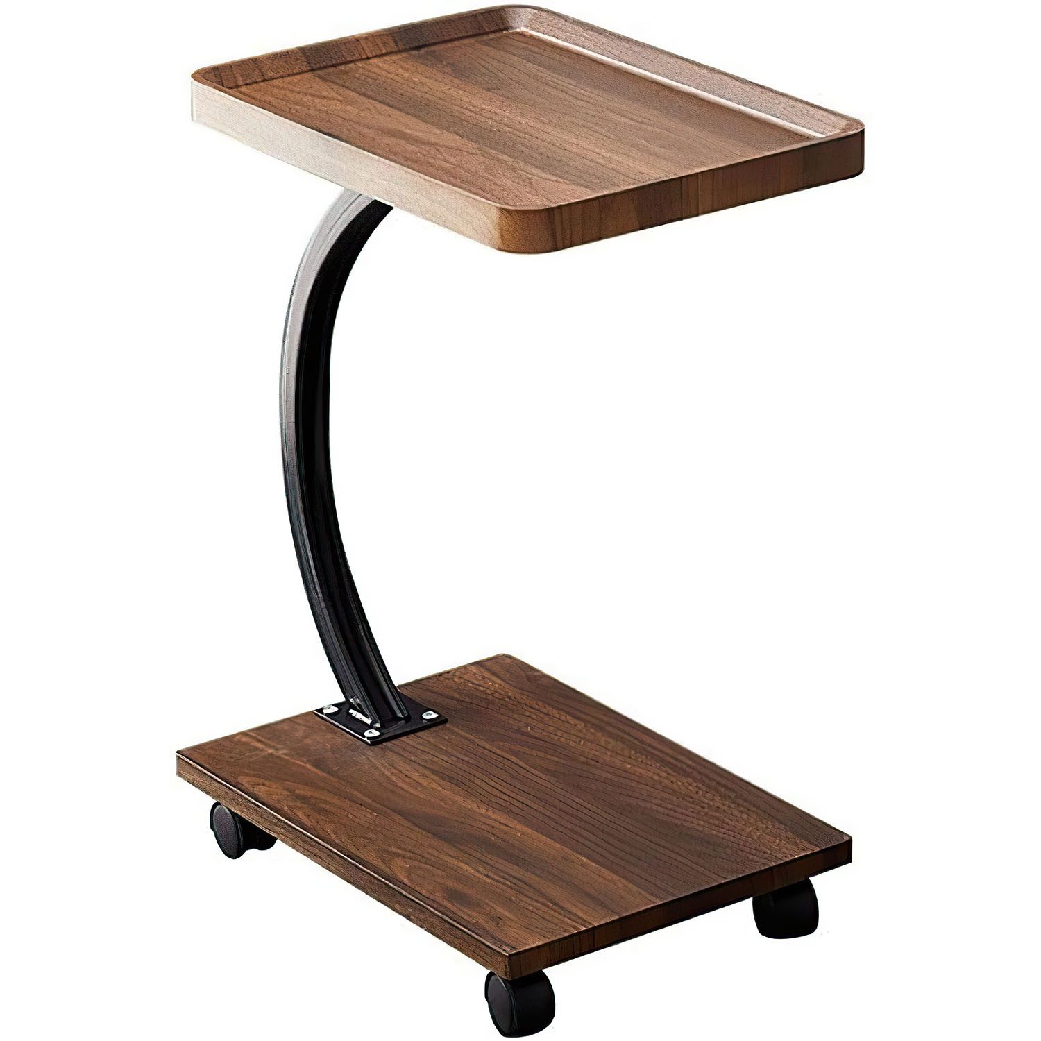SURFOU Beistelltisch Sofa Schmaler Beistelltisch C-Form mit Metallrahmen (Kaffee Snack Couchtisch für Wohnzimmer Schlafzimmer Nachttisch), …