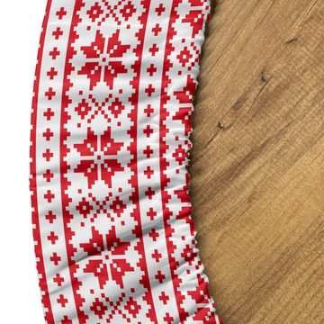 Abakuhaus Tischdecke Rundum-elastische Stofftischdecke, Weihnachten Lappländische Volkskunst Ornament