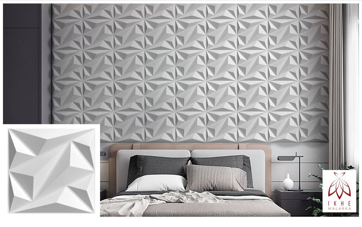 IKHEMalarka 3D Wandpaneel 3D Paneele PVC günstig online kaufen