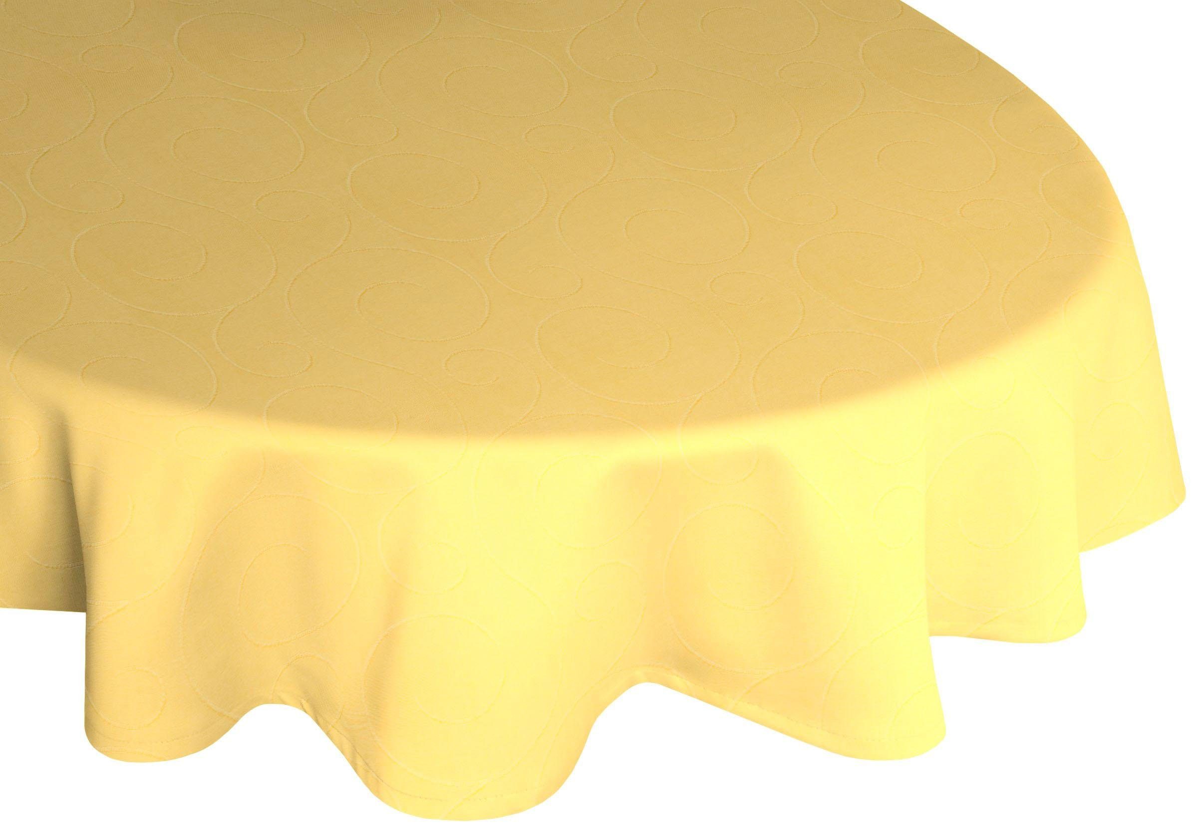 Tischdecke gelb oval Wirth Neufahrn,