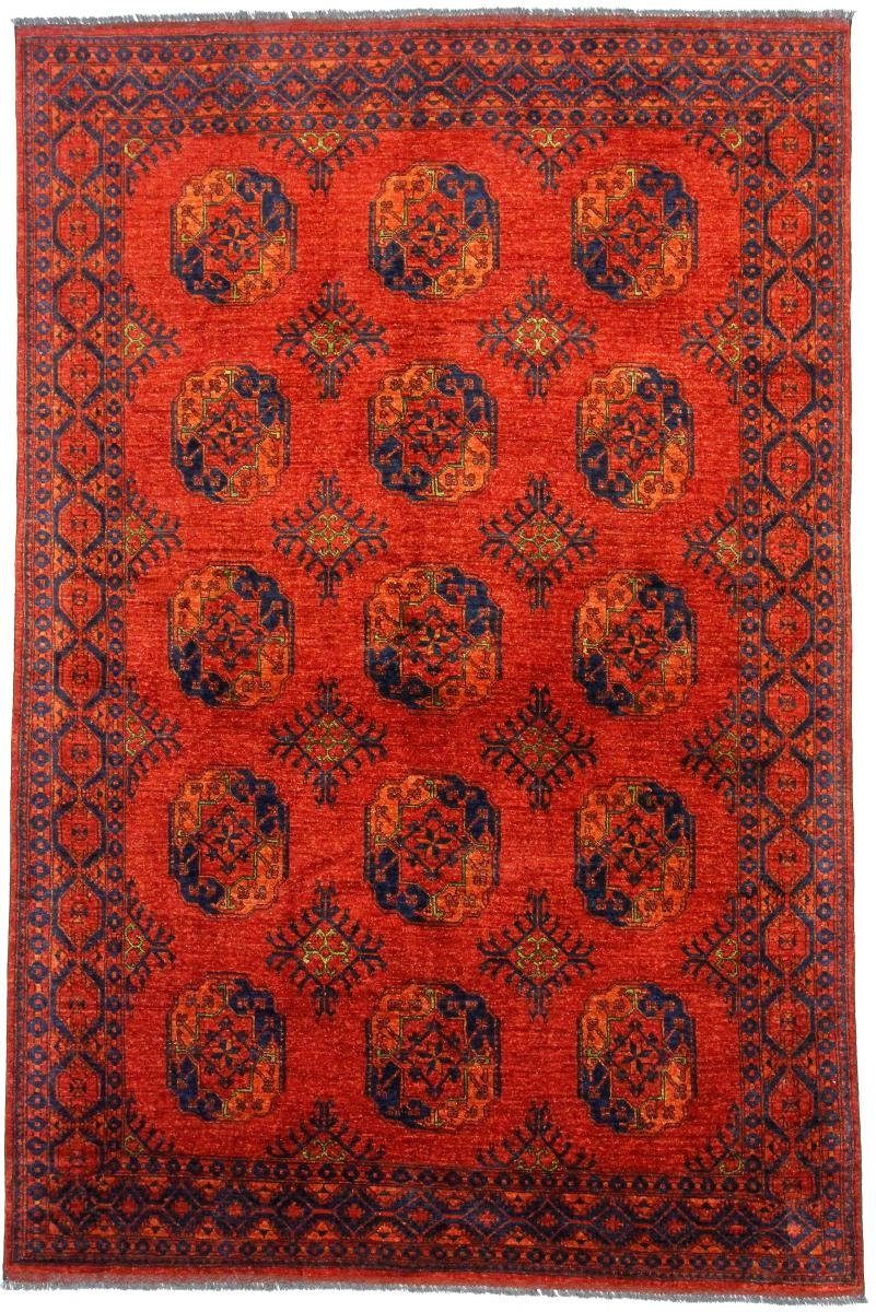 Orientteppich Afghan Ersari 195x289 Handgeknüpfter Orientteppich, Nain Trading, rechteckig, Höhe: 6 mm