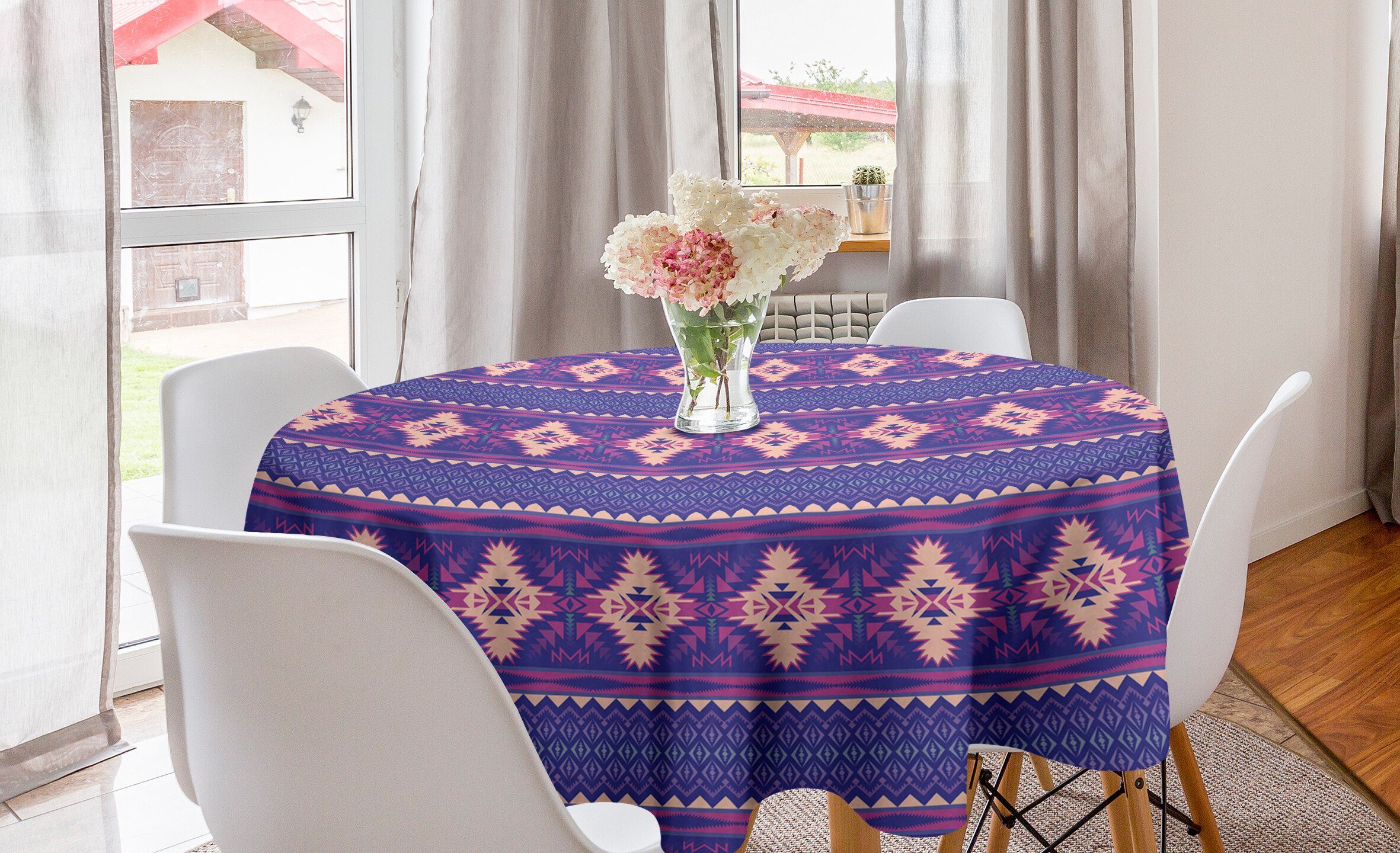 Tischdecke Abakuhaus Abdeckung Aztekisch Muster Kreis Inspire Esszimmer Aufwändige Dekoration, Küche Tischdecke Moderne für