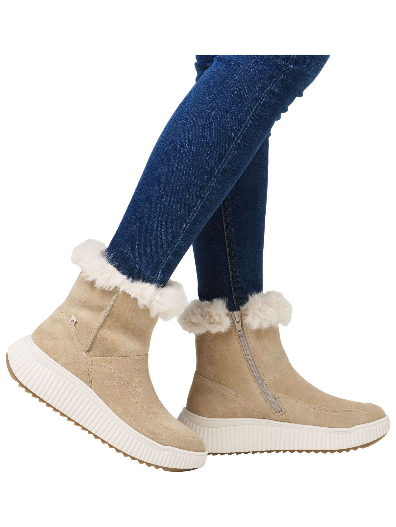 Rieker Rieker Stiefelette Veloursleder/Textil Stiefel
