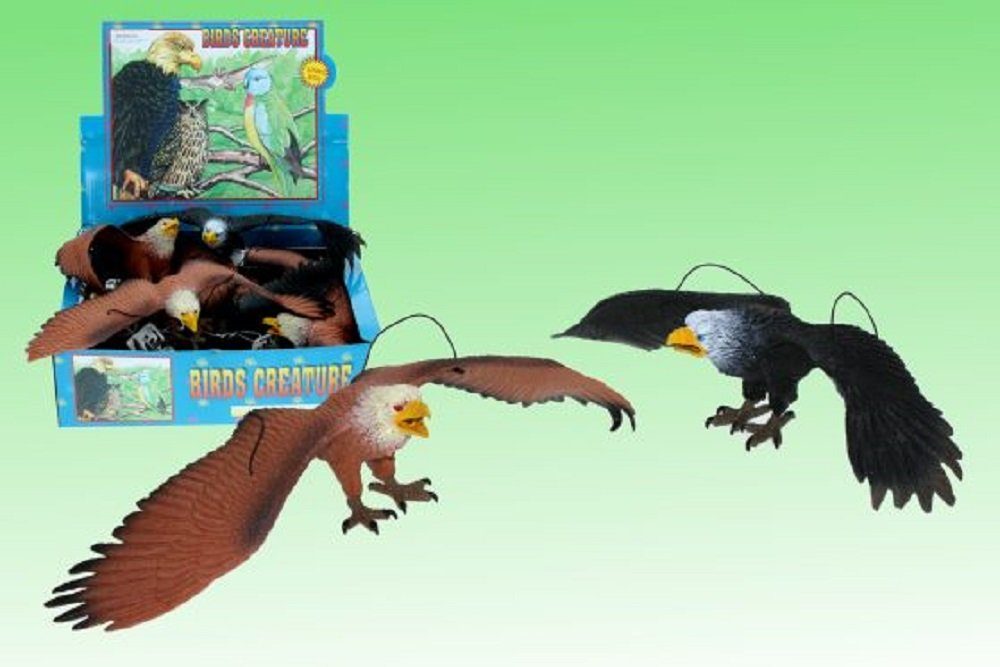 Cornelißen Dekohänger Weißkopfseeadler mit Band 2 - farbig sortiert ca. 35 cm (2 St), Adler Vogel, Beutetiere - Dekoration - Spielen