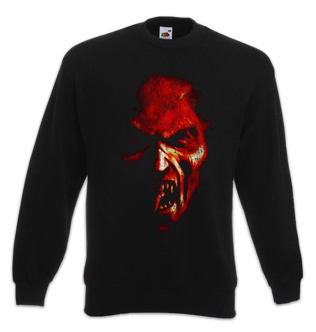 Urban Backwoods Sweatshirt Demon Head Sweatshirt Pentagramm Dämon Satanismus Hölle Teufel Satan (1-tlg) Hell Satanism Pentagram Druid