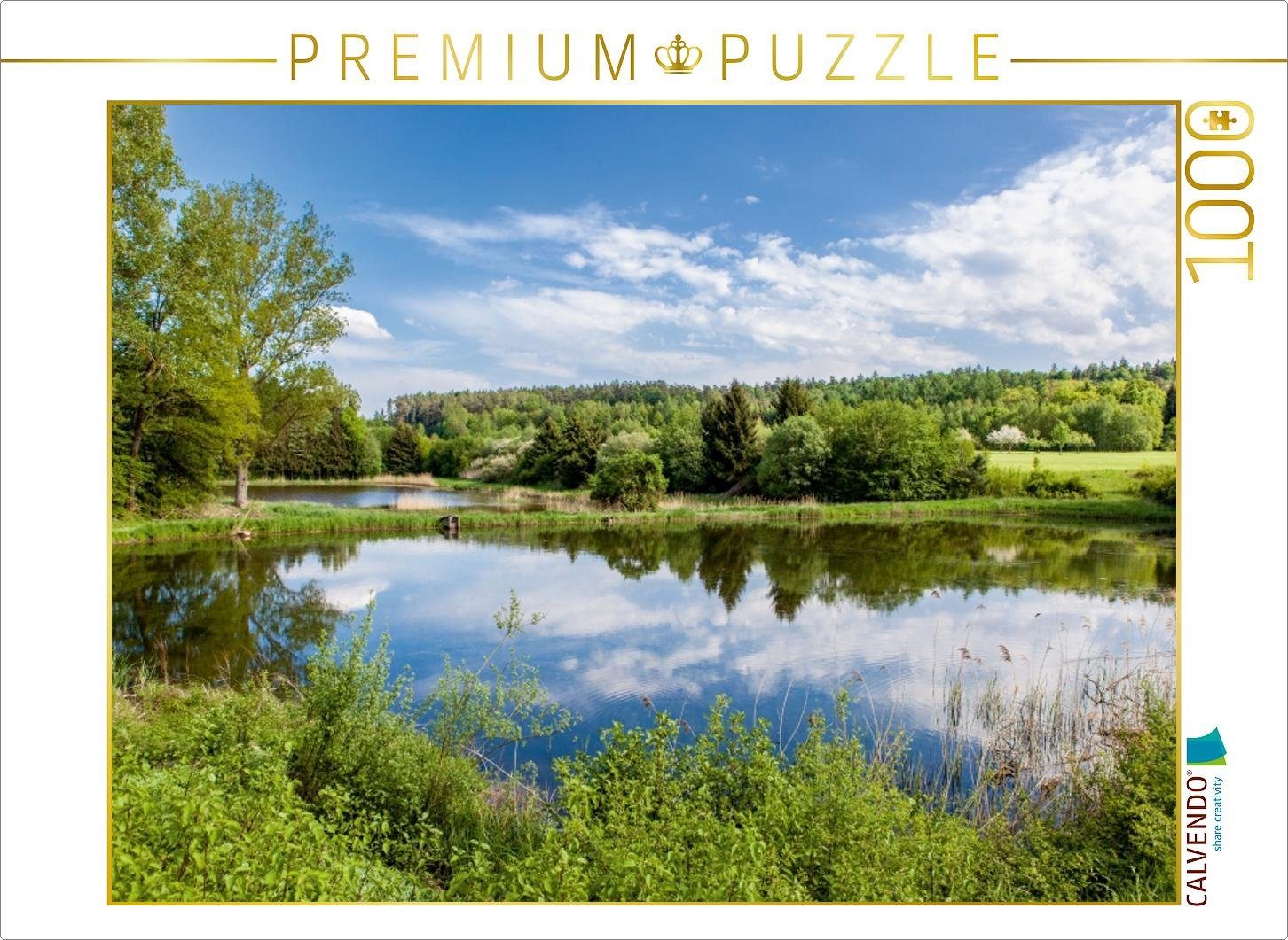 Puzzle CALVENDO Puzzle Karpfenteich 1000 Teile Lege-Größe 64 x 48 cm Foto-Puzzle Bild von Haenson