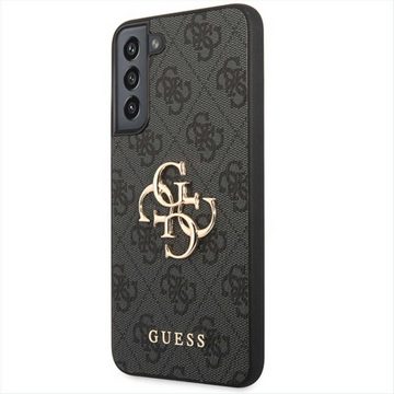 Guess Handyhülle Guess 4G Big Metal Logo Collection Hardcase Hülle Cover für Samsung Galaxy S23 Plus Grau