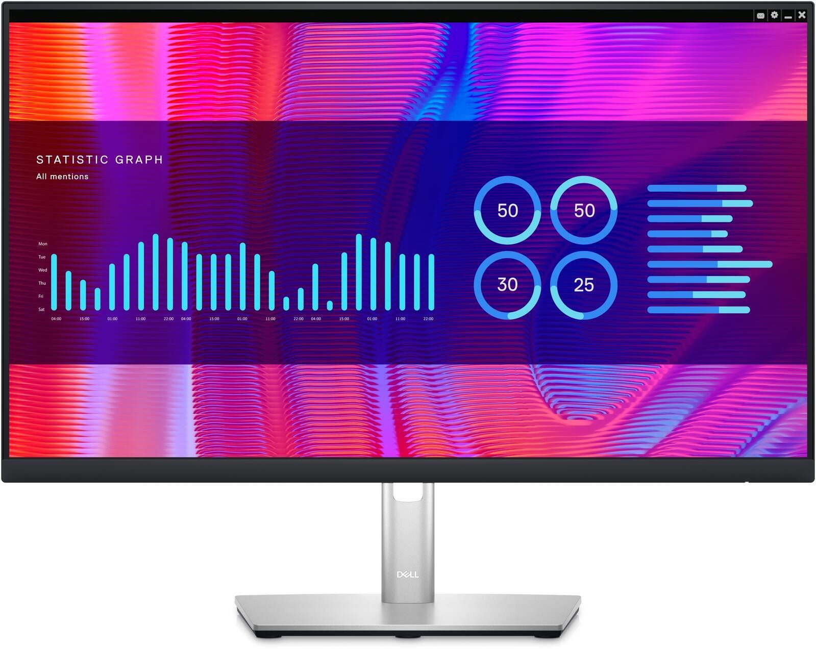 Dell Dell P2423DE TFT-Monitor (2.560 x 1.440 Pixel (16:9), 5 ms Reaktionszeit, 60 Hz, IPS Panel)