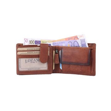 SHG Geldbörse Herren Leder Börse Portemonnaie, Brieftasche mit Münzfach RFID Schutz
