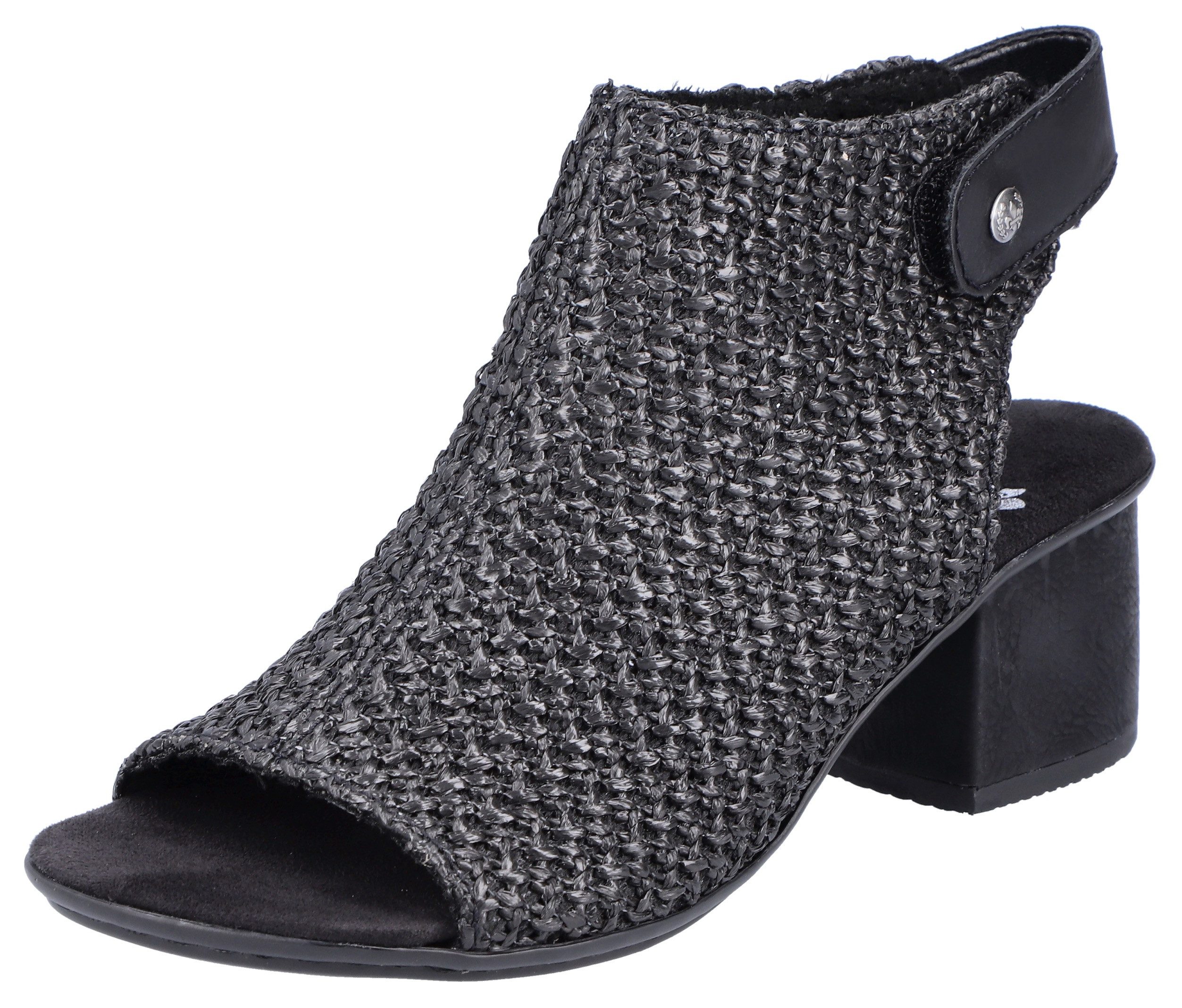 Rieker Sandalette, Sommerschuh, Sandalette, Blockabsatz, in modischer Flech günstig online kaufen