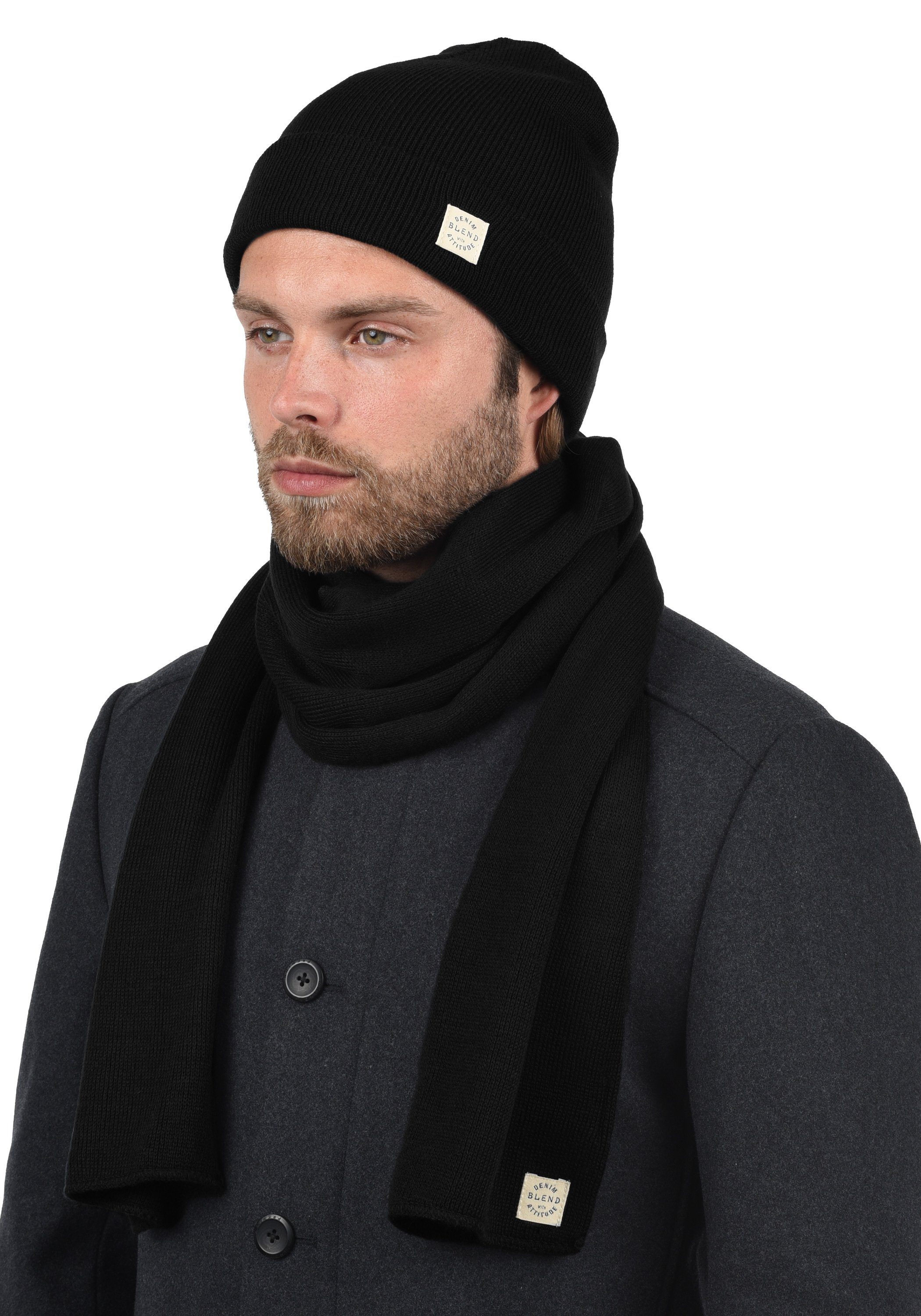 Blend Strickmütze BHScam Mütze mit Logobadge günstig online kaufen