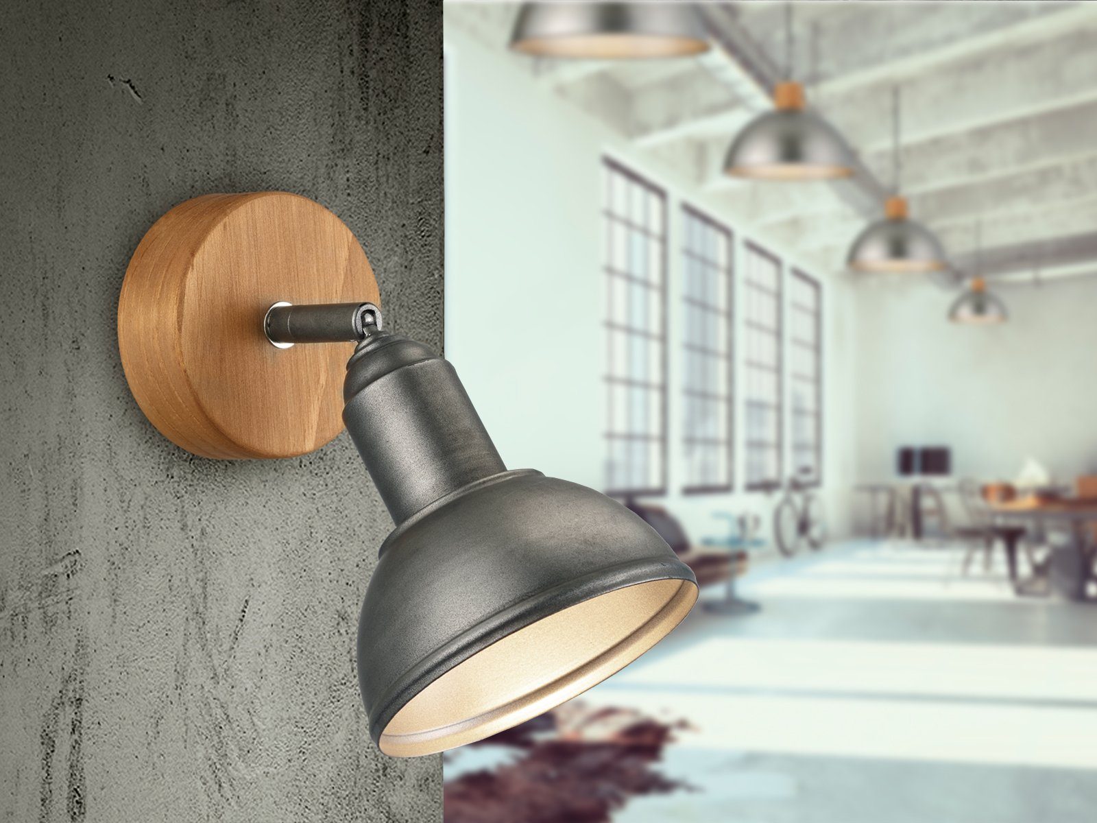 TRIO Leuchten LED Wandstrahler, Dimmfunktion, LED wechselbar, Warmweiß, Wan günstig online kaufen