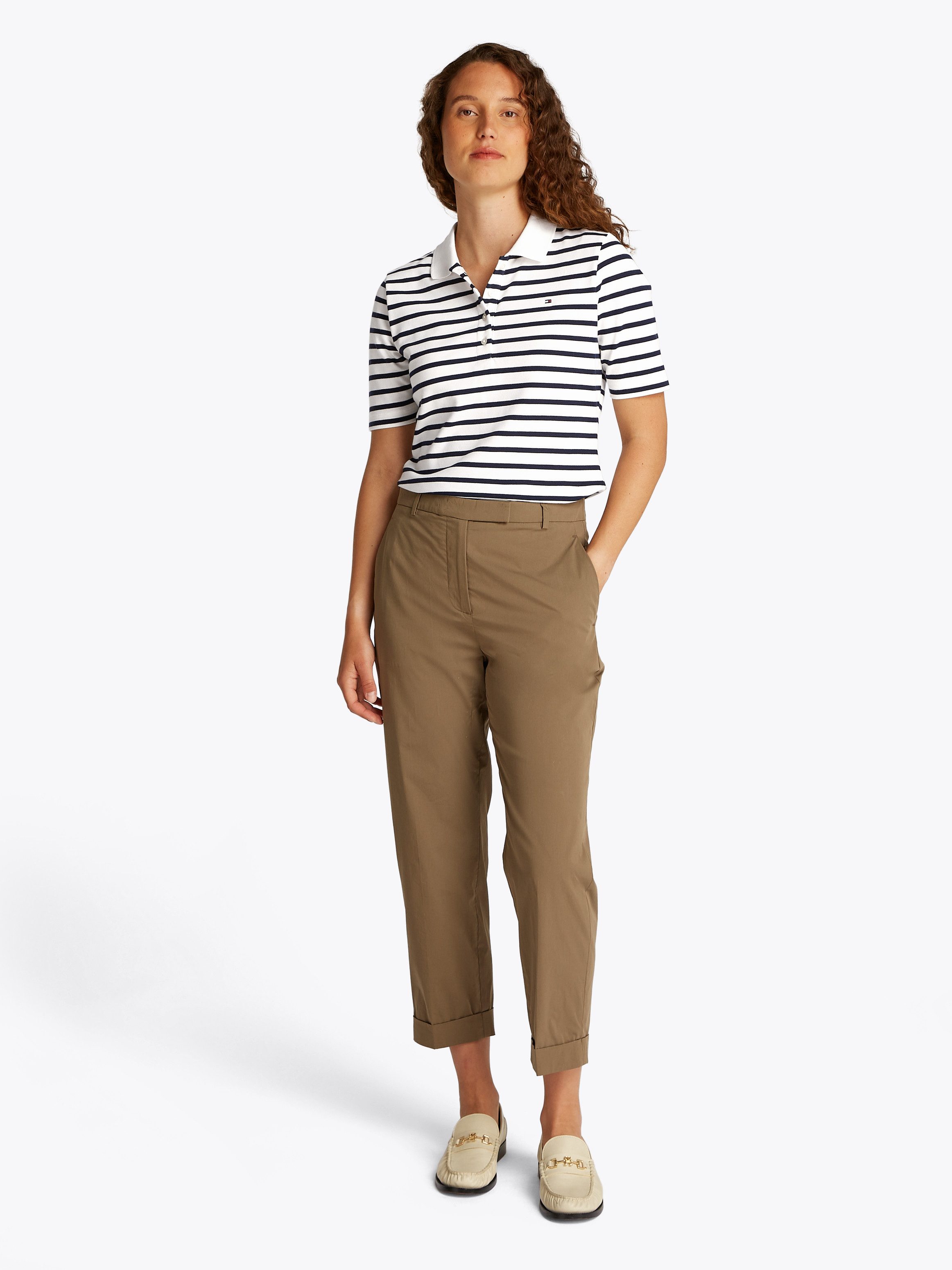 Tommy Hilfiger Poloshirt 1985 REG PIQUE POLO mit Logo-Stickerei, Seitenschlitze, Regular Fit