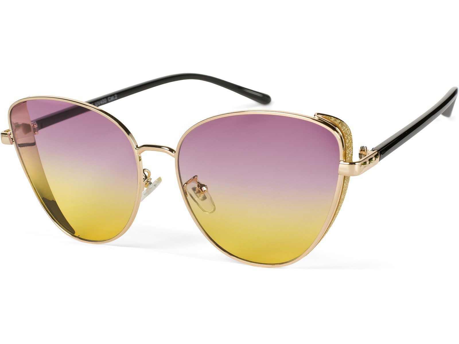 Gestell Gold / Glas Violett-Gelb Verlauf