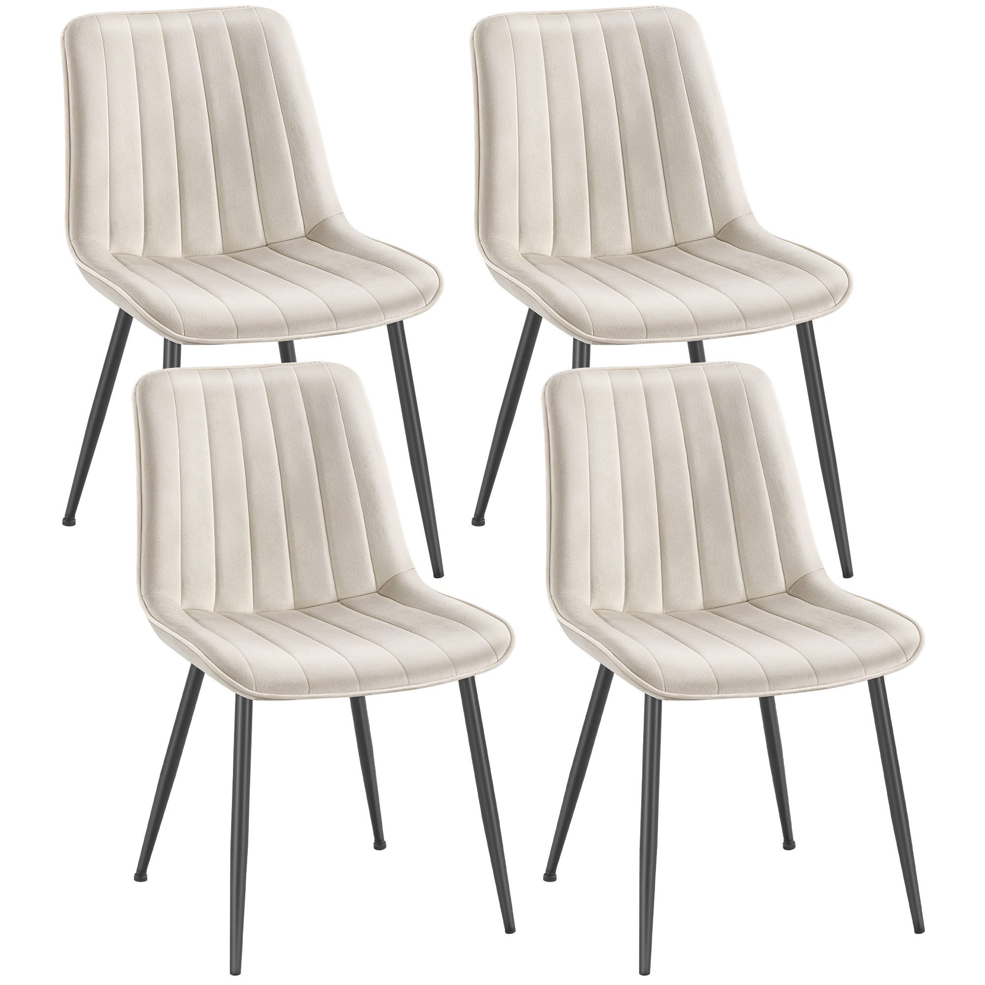 SONGMICS Esszimmerstuhl Stuhlset – Polsterstühle, Moderner günstig online kaufen