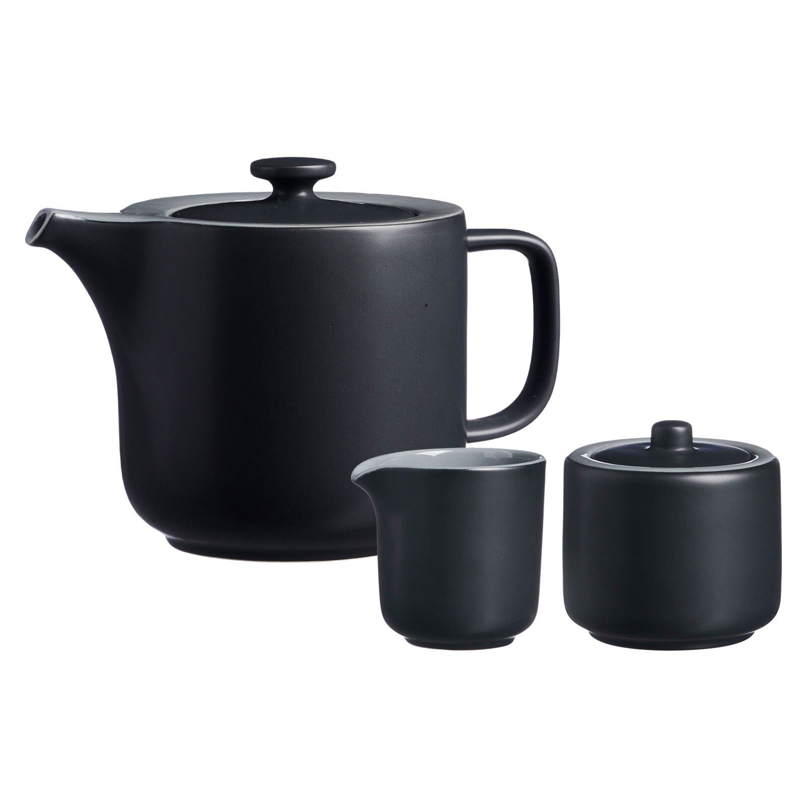 Ritzenhoff & Breker Teekanne Jasper Teezubehör Set, 0 l, (1 Teekanne, 1 Milchkännchen, 1 Zuckerdose, 3-St), Spülmaschinengeeignet