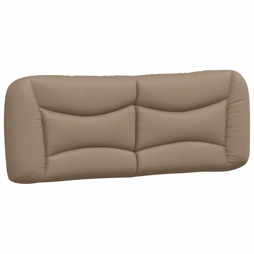 vidaXL Bett Kopfteil-Kissen "Hvar" Cappuccino-Braun 140 cm Kunstleder (1-tlg)