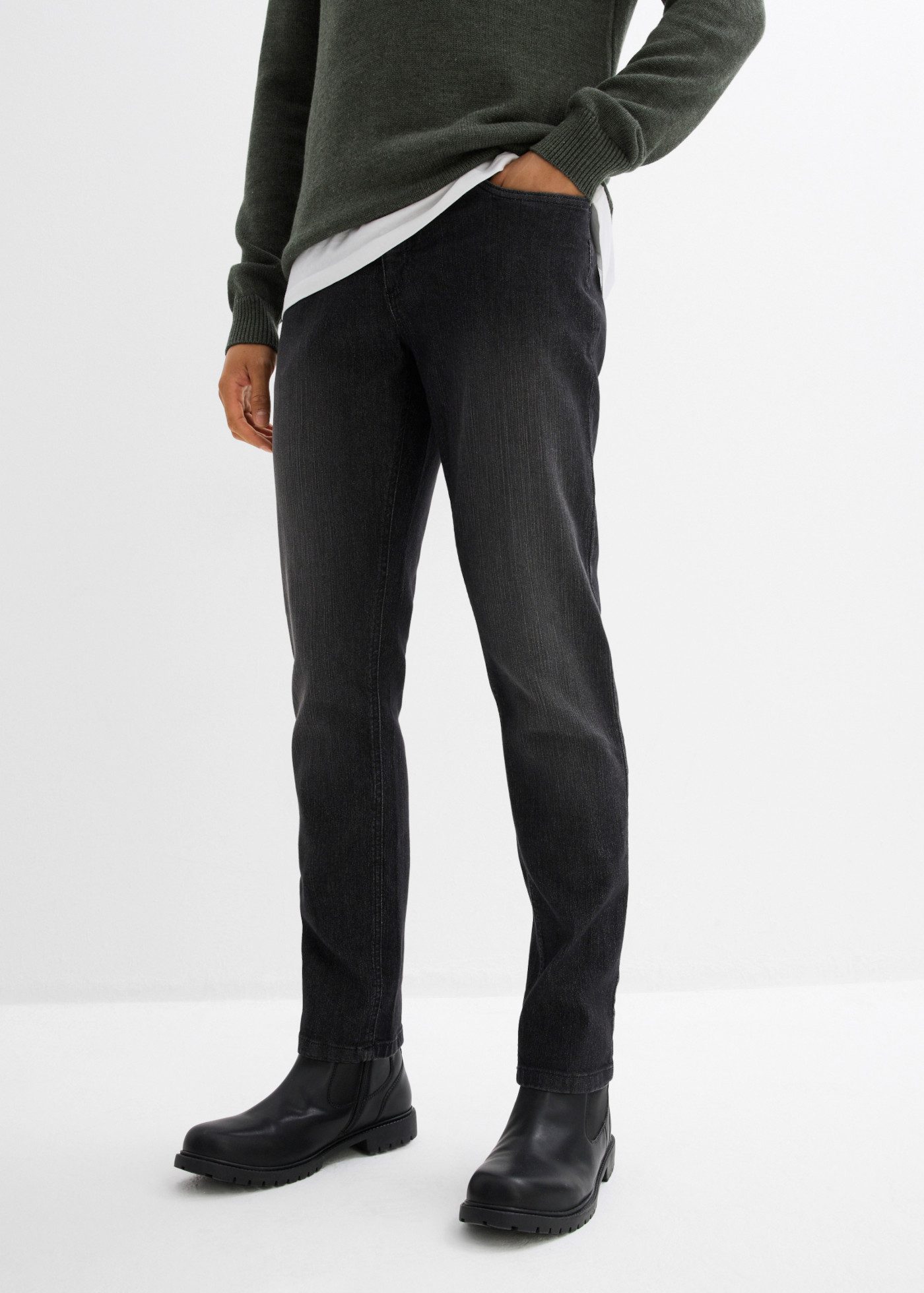 bonprix Slim-fit-Jeans mit leichter Waschung